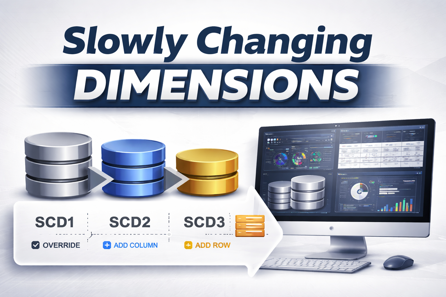Slowly Changing Dimensions (SCD) Explained | Data Warehousing Guide